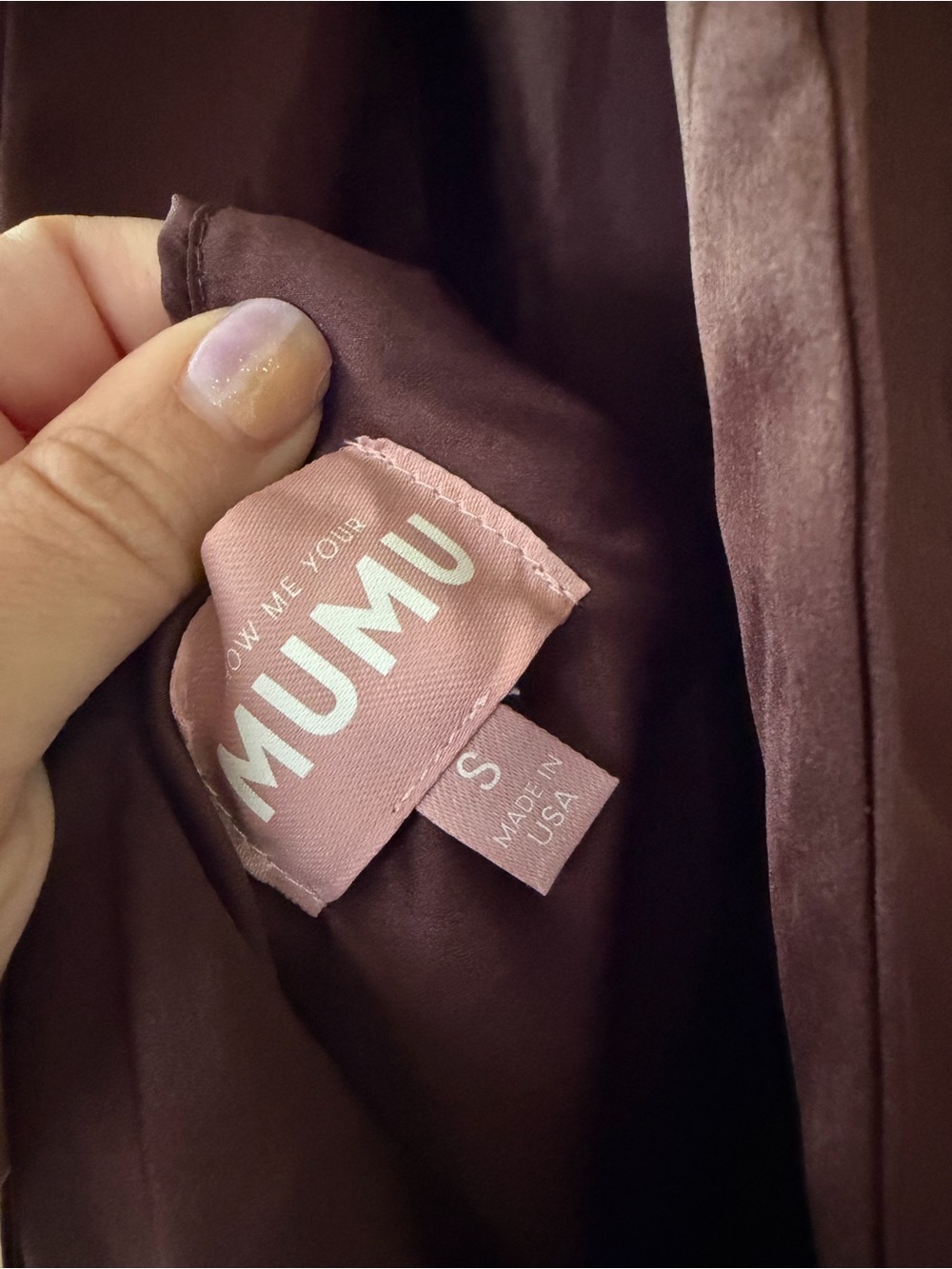 Show Me Your MuMu Lisa Maxi Dress - Chocolate Luxe Satin Size Small - Picture 7 of 7